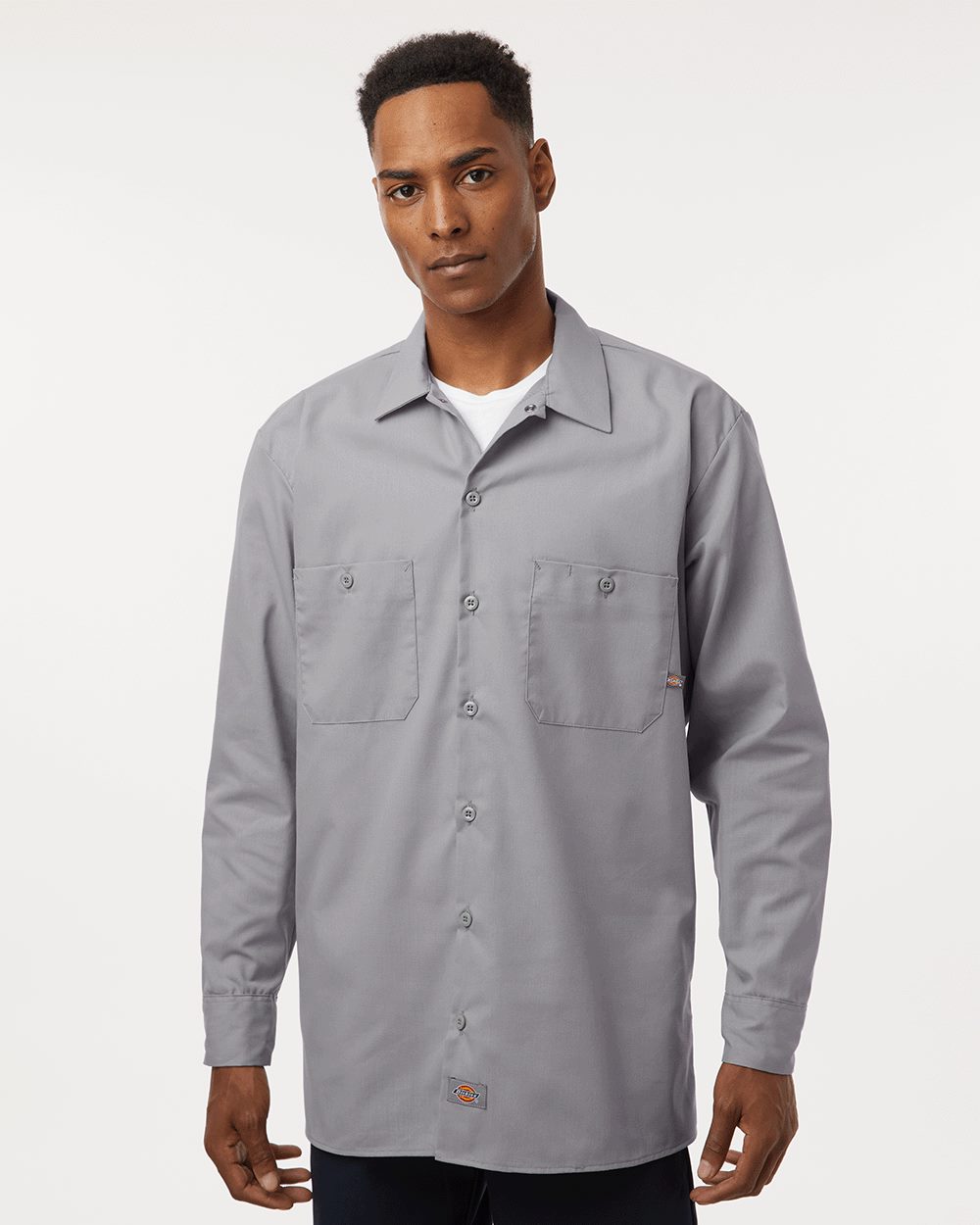 Dickies L535-US Dickies L535 - Men's Industrial Long Sleeve Work Shirt for custom printing in Montreal