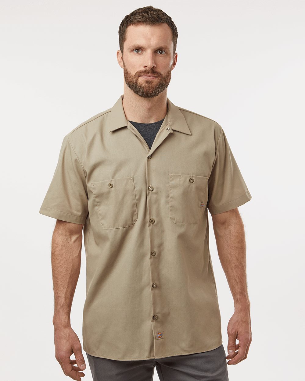 Dickies S535-US Dickies S535 - Men's Industrial Short Sleeve Work Shirt for custom printing in Montreal