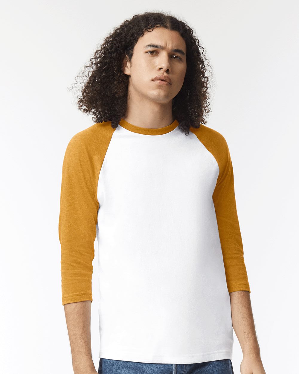 American Apparel 2003CVC-US American Apparel 2003CVC - CVC Three-Quarter Sleeve Tee for custom printing in Montreal