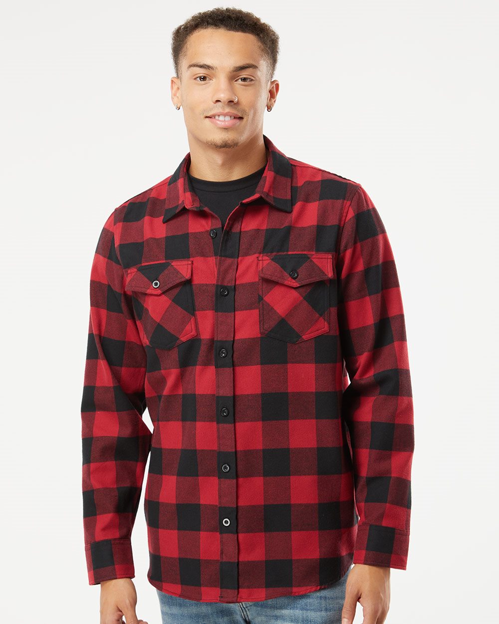 Independent Trading Co. EXP50F-US Independent Trading Co. EXP50F - Flannel Shirt pour impression personnalisée à Montréal