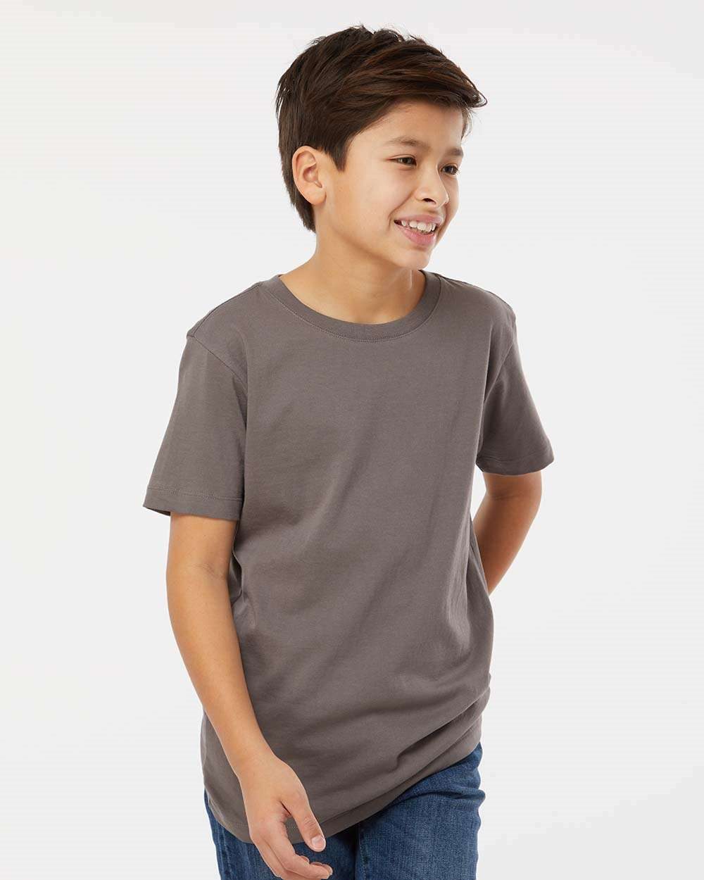 SoftShirts 402-US SoftShirts 402 - Youth Organic T-Shirt for custom printing in Montreal