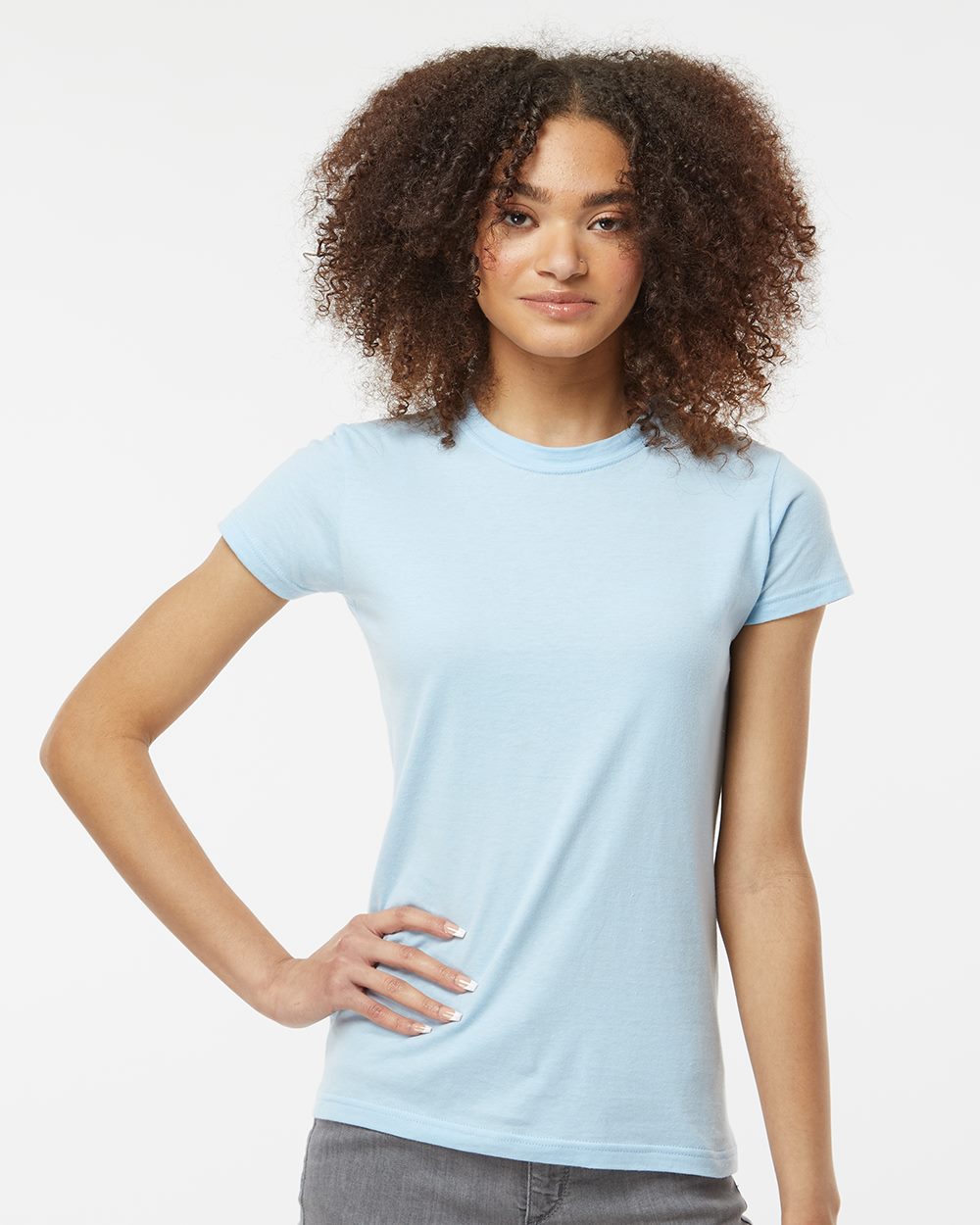 Tultex 213-US Tultex 213 - Women's Fine Jersey Slim Fit T-Shirt pour impression personnalisée à Montréal