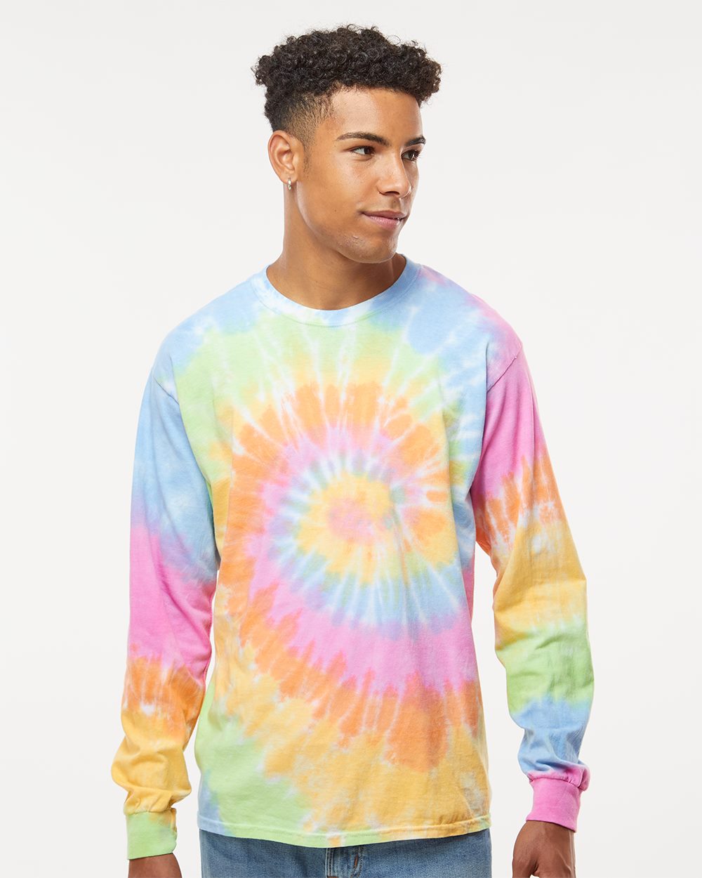 Colortone 2000-US-2 Colortone 2000 - Unisex Tie-Dyed Long Sleeve T-Shirt pour impression personnalisée à Montréal