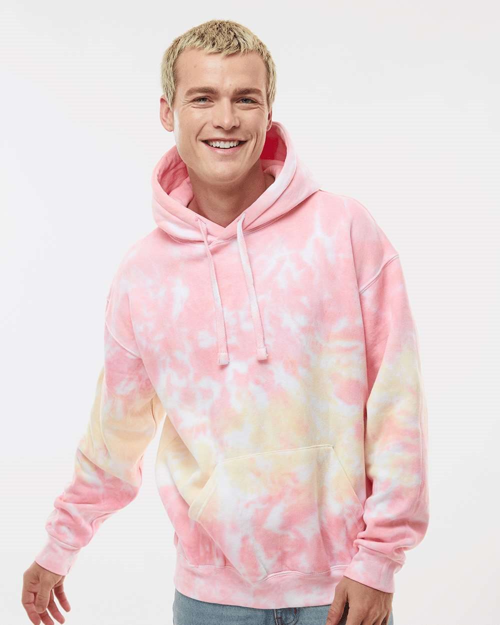 Colortone 8777-US Colortone 8777 - Unisex Tie-Dyed Hooded Sweatshirt pour impression personnalisée à Montréal