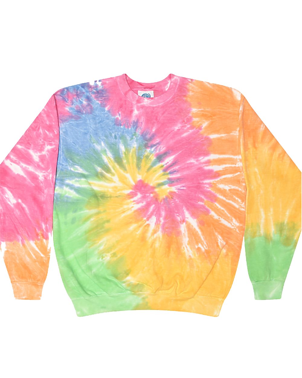 Colortone 8100-US-1 Colortone 8100 - Unisex Tie-Dyed Fleece Crewneck Sweatshirt pour impression personnalisée à Montréal