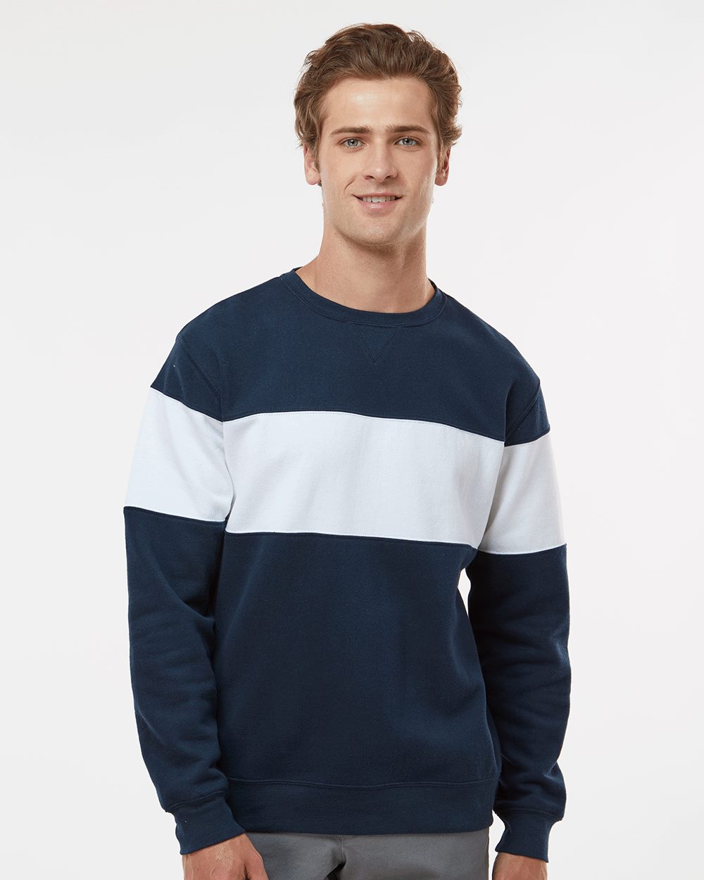 J. America 8646-US J. America 8646 - Unisex Varsity Fleece Crewneck Sweatshirt pour impression personnalisée à Montréal