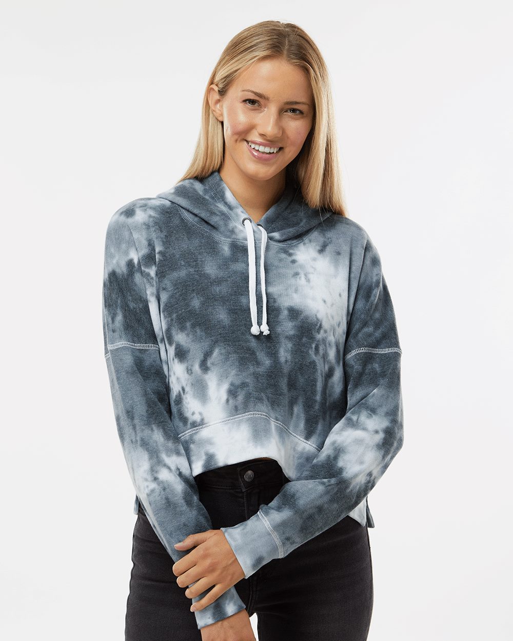 J. America 8853-US J. America 8853 - Women's Crop Hooded Sweatshirt for custom printing in Montreal