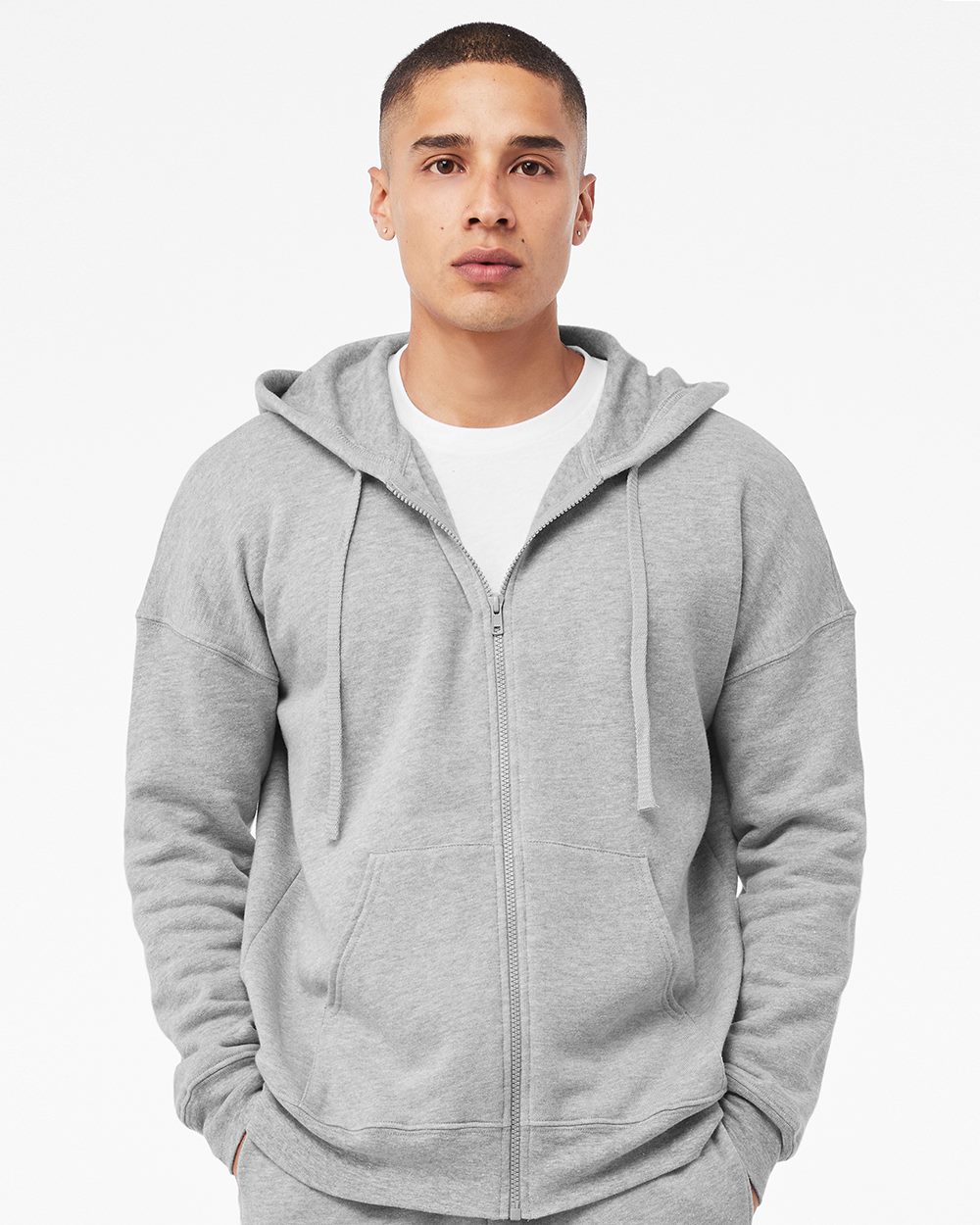 BELLA + CANVAS 3759-US BELLA + CANVAS 3759 - Unisex Sponge Fleece DTM Full-Zip Hoodie for custom printing in Montreal