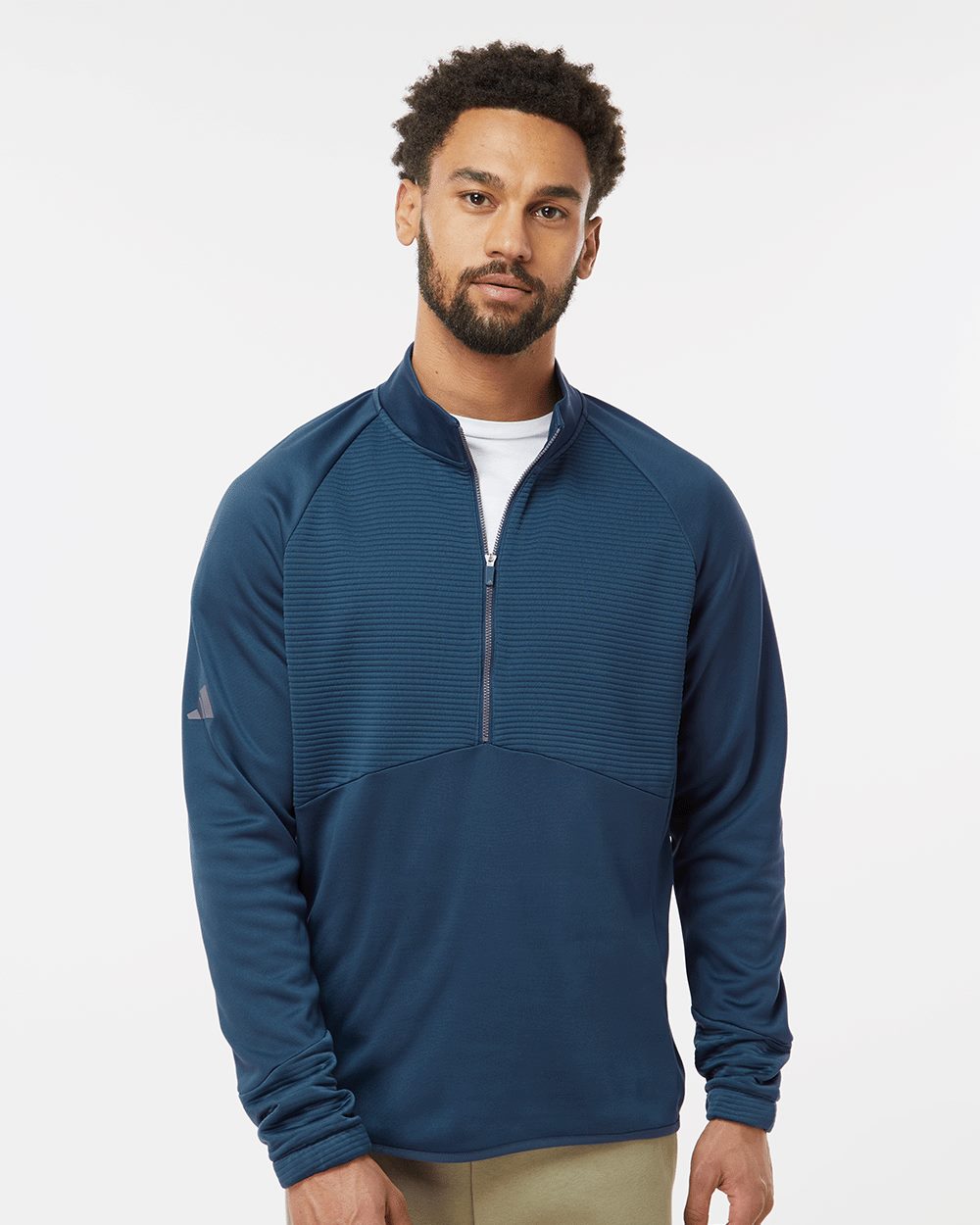 Adidas A587-US Adidas A587 - Quarter-Zip Pullover pour impression personnalisée à Montréal
