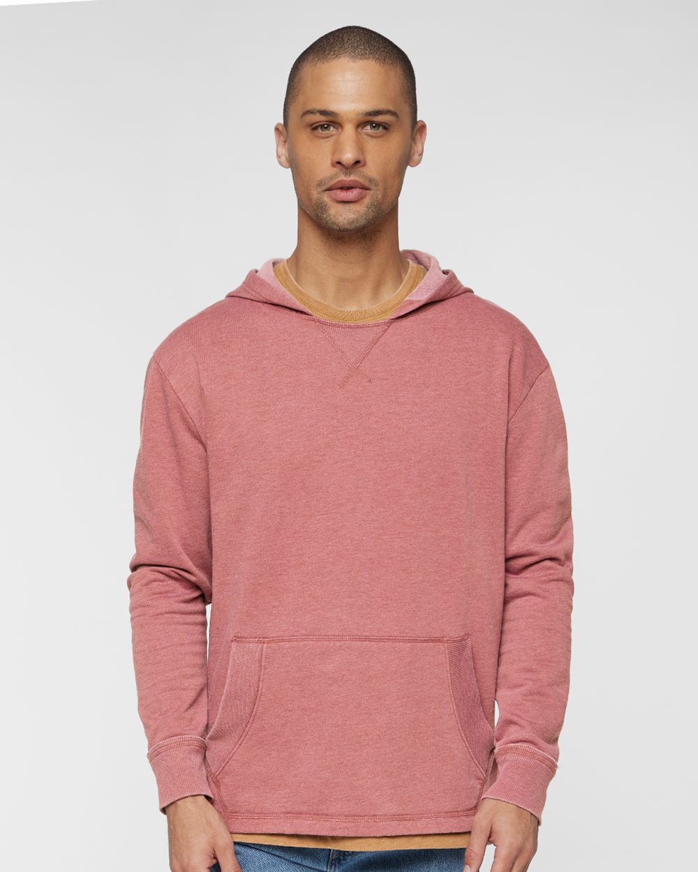 LAT 6936-US LAT 6936 - Unisex Vintage Wash Fleece Hoodie Sweatshirt for custom printing in Montreal