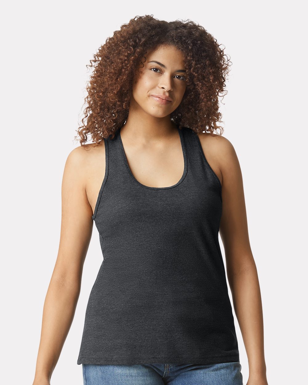 Gildan 64220LCVC-US Gildan 64220LCVC - Softstyle® Women’s CVC Racerback Tank Top for custom printing in Montreal