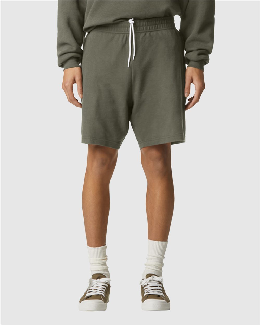 American Apparel 2PQ-US American Apparel 2PQ - Pique Unisex Gym Shorts for custom printing in Montreal