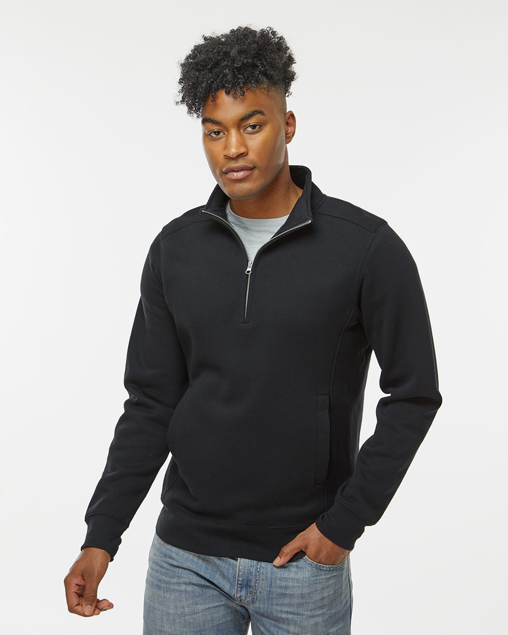 J. America 8717-US J. America 8717 - Unisex Heavyweight Fleece Quarter-Zip Sweatshirt for custom printing in Montreal