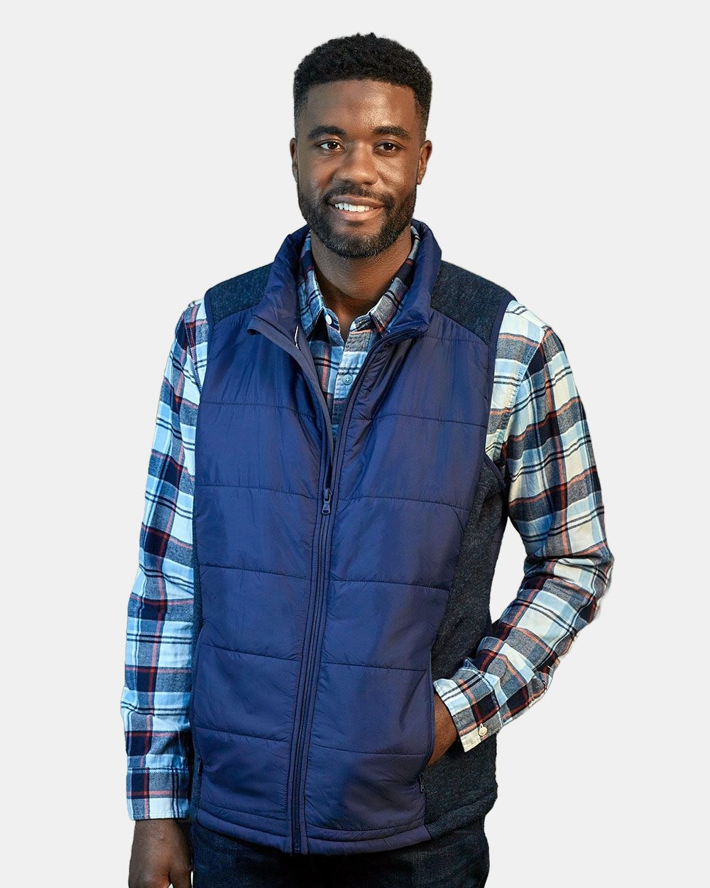 Nautica N17946-US Nautica N17946 - Men's Harbor Puffer Vest pour impression personnalisée à Montréal