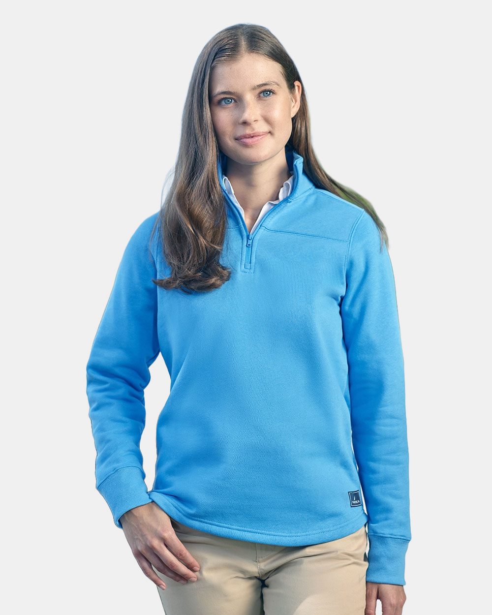 Nautica N17397-US Nautica N17397 - Women's Anchor Fleece Quarter-Zip Sweatshirt for custom printing in Montreal