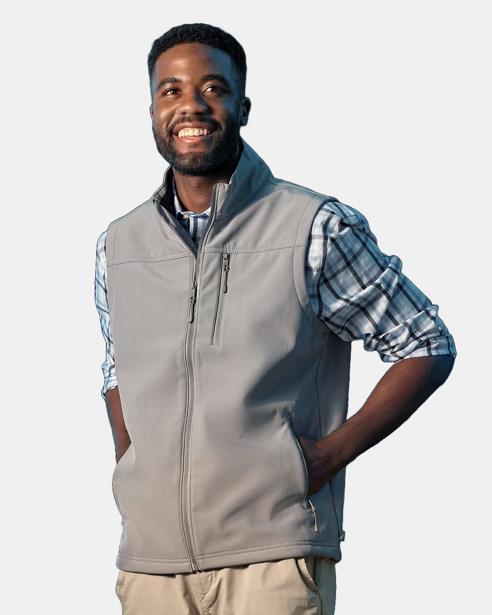 Nautica N17792-US Nautica N17792 - Men's Wavestorm Soft Shell Vest for custom printing in Montreal