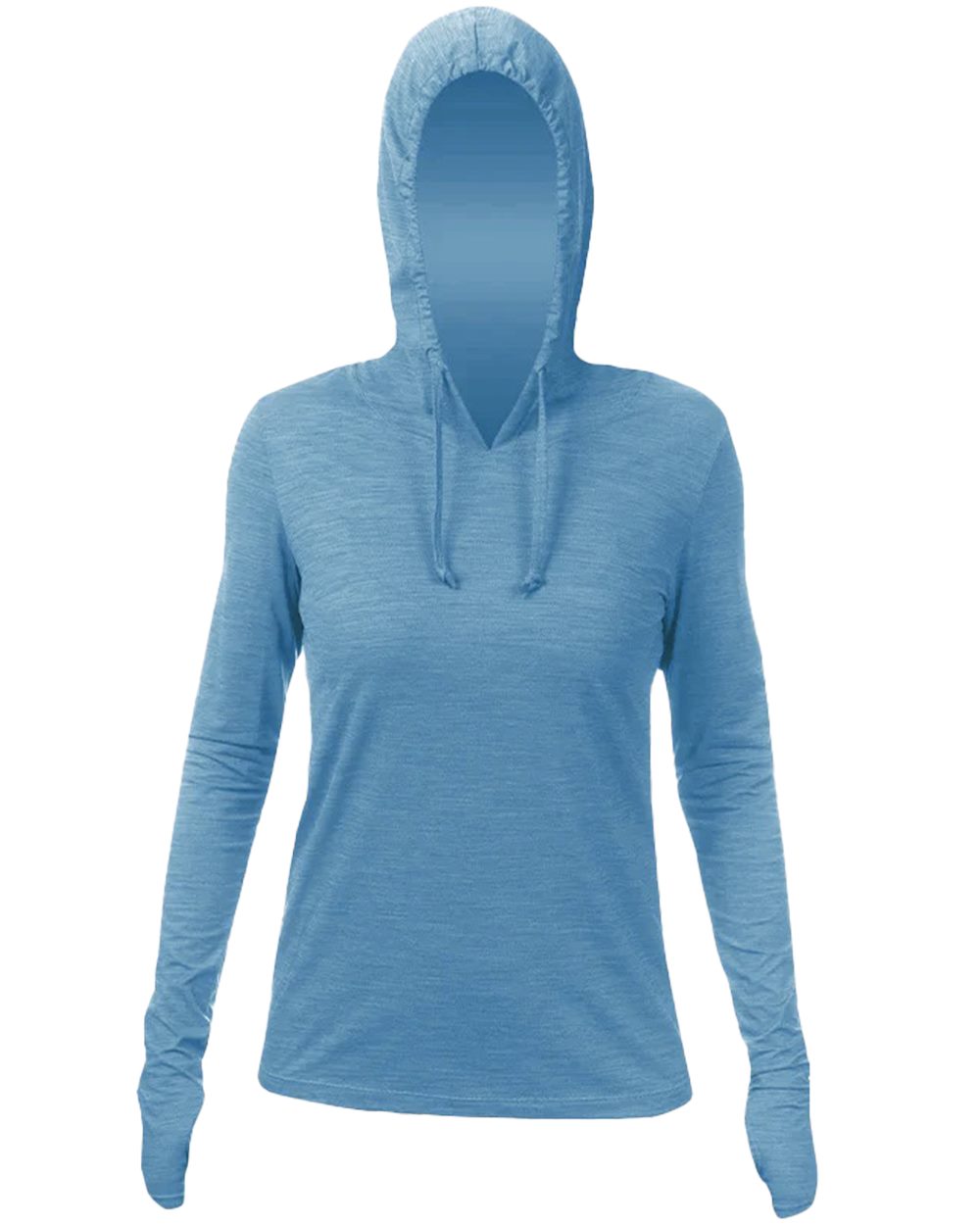 ANETIK WSBRZH0-US ANETIK WSBRZH0 - Women's Breeze Tech Hooded Long Sleeve T-Shirt for custom printing in Montreal