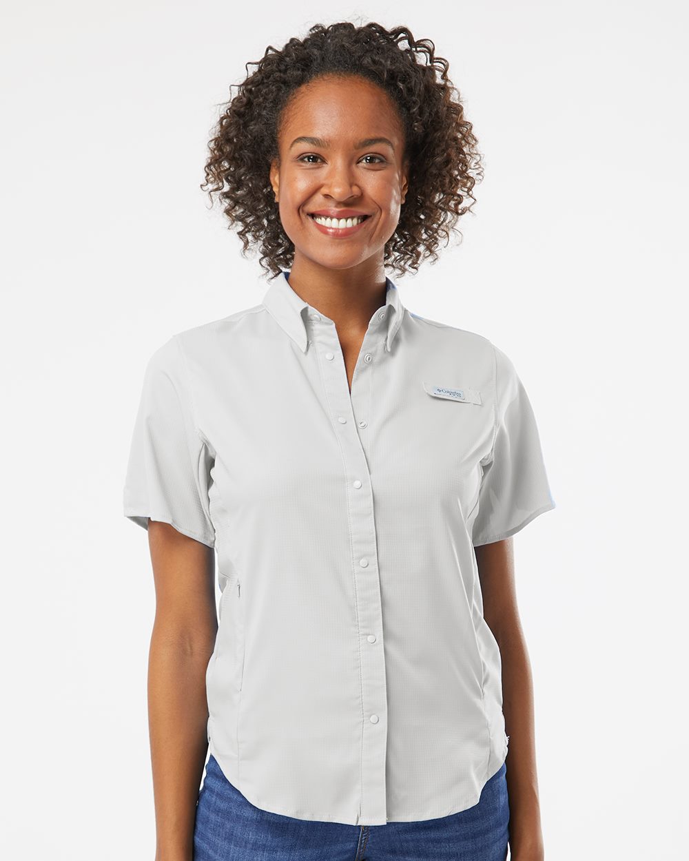 Columbia 212466-US Columbia 212466 - Women's PFG Tamiami™ II Short Sleeve Shirt for custom printing in Montreal