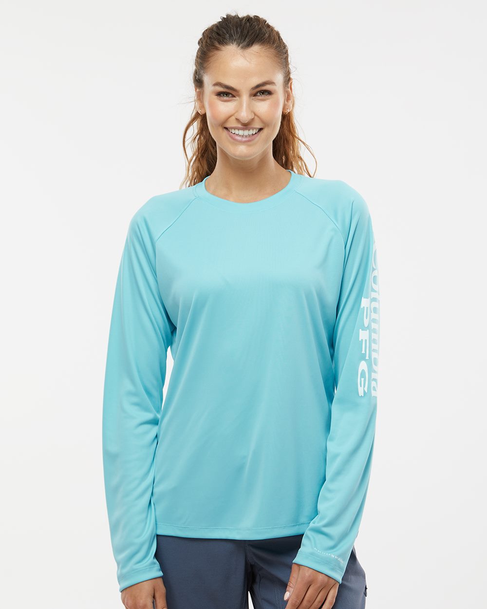Columbia 212485-US Columbia 212485 - Women's PFG Tidal Tee™ II Long Sleeve for custom printing in Montreal