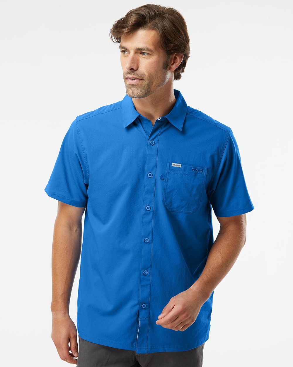 Columbia 212484-US Columbia 212484 - PFG Slack Tide™ Camp Shirt for custom printing in Montreal