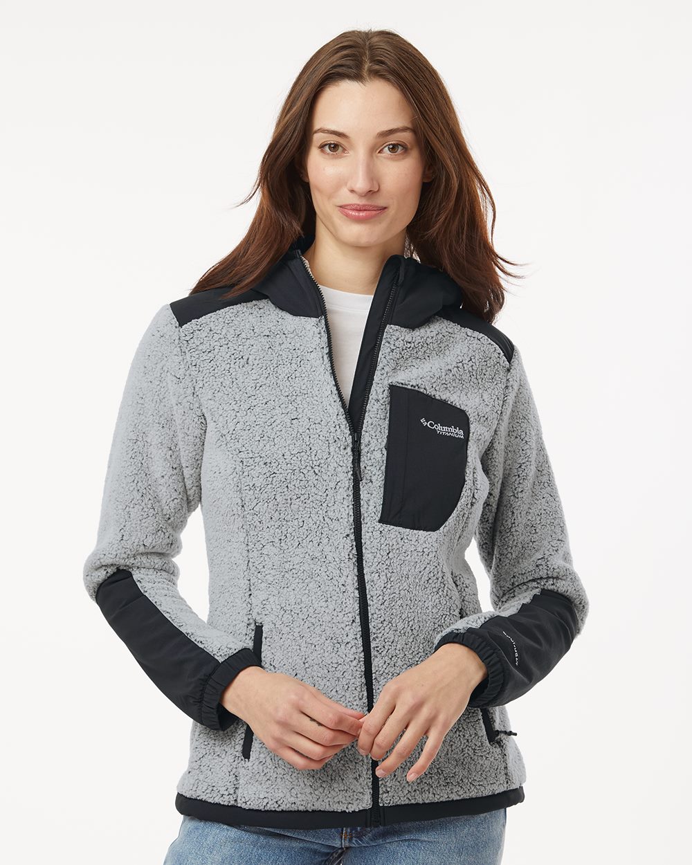 Columbia 208903-US Columbia 208903 - Women's Arctic Crest™ Sherpa Full-Zip Jacket for custom printing in Montreal