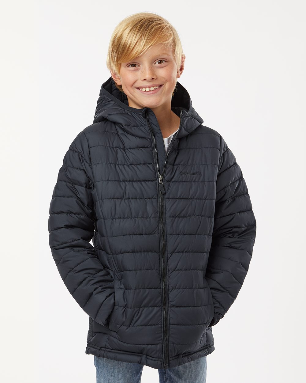 Columbia 209002-US Columbia 209002 - Youth Powder Lite™ II Hooded Jacket for custom printing in Montreal