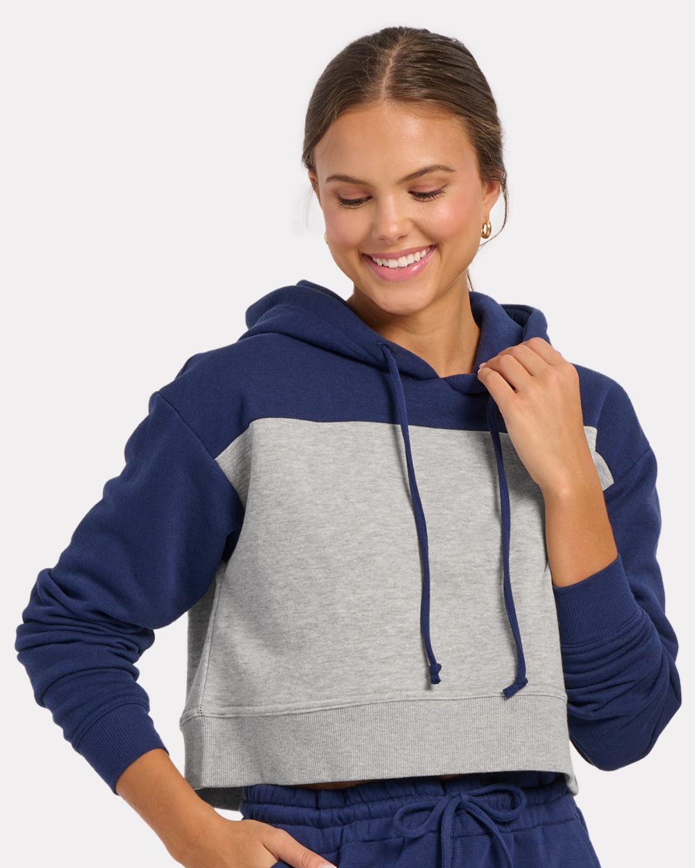 Boxercraft BW5404-US Boxercraft BW5404 - Women's Cropped Fleece Hooded Sweatshirt pour impression personnalisée à Montréal