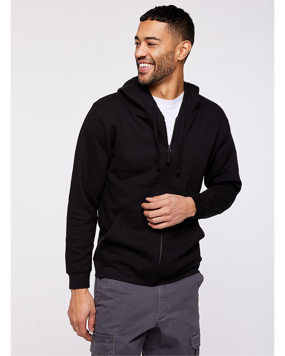 LAT 6927-US LAT 6927 - Unisex Full-Zip Fleece Hoodie Sweatshirt pour impression personnalisée à Montréal