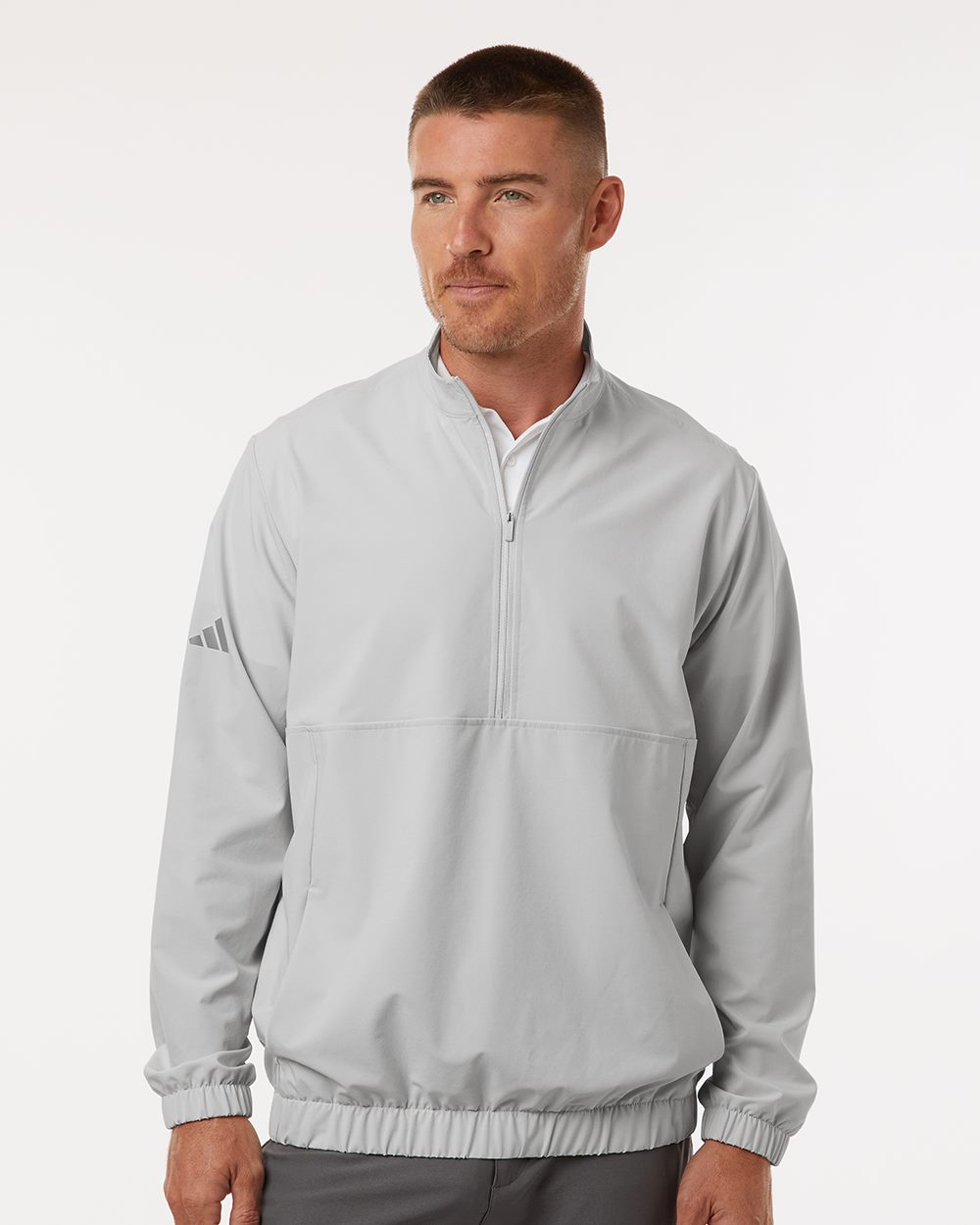 Adidas A705-US Adidas A705 - Men's Woven Half-Zip Pullover for custom printing in Montreal