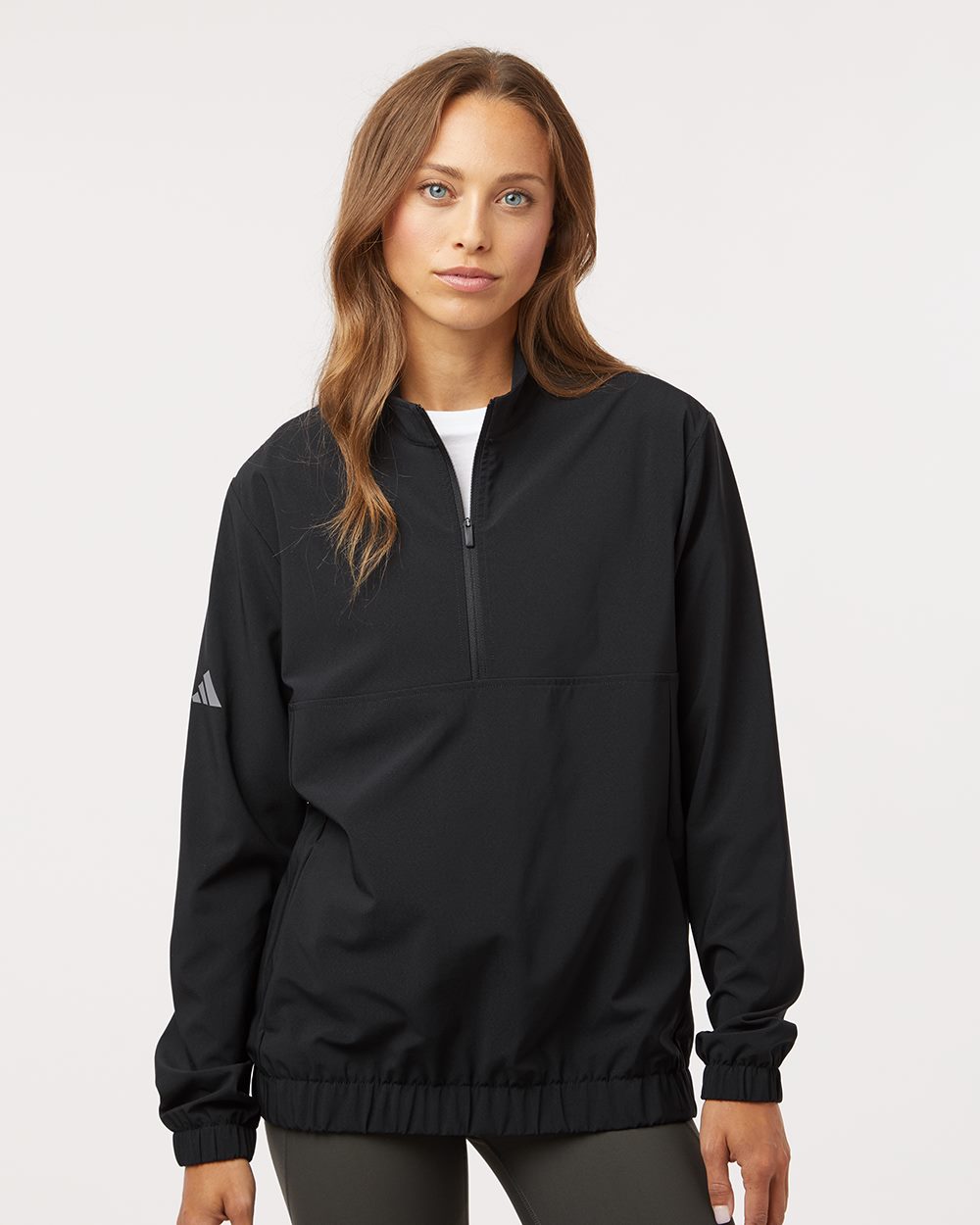 Adidas A706-US Adidas A706 - Women's Woven Half-Zip Pullover for custom printing in Montreal