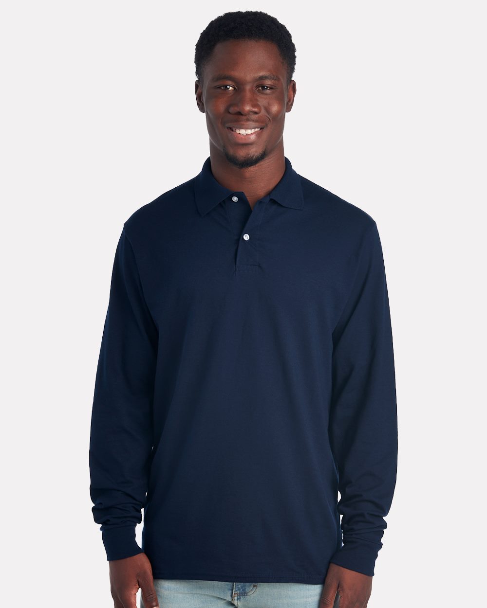 JERZEES 437LR-US JERZEES 437LR - Dri-Power® Long Sleeve Polo for custom printing in Montreal