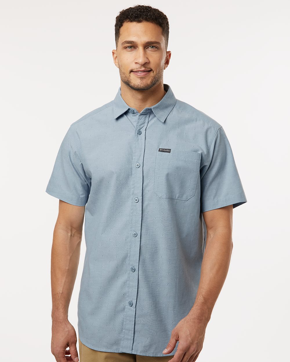Columbia 199080-US Columbia 199080 - Men's Rapid Rivers™ Novelty Short Sleeve Shirt for custom printing in Montreal