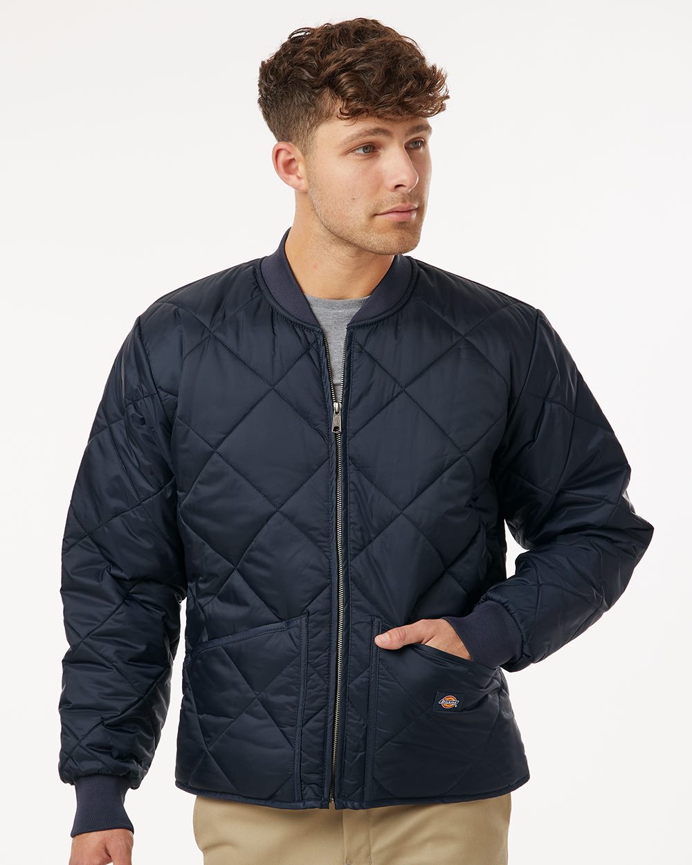 Dickies 6124-US Dickies 6124 - Men's Diamond Quilted Jacket for custom printing in Montreal