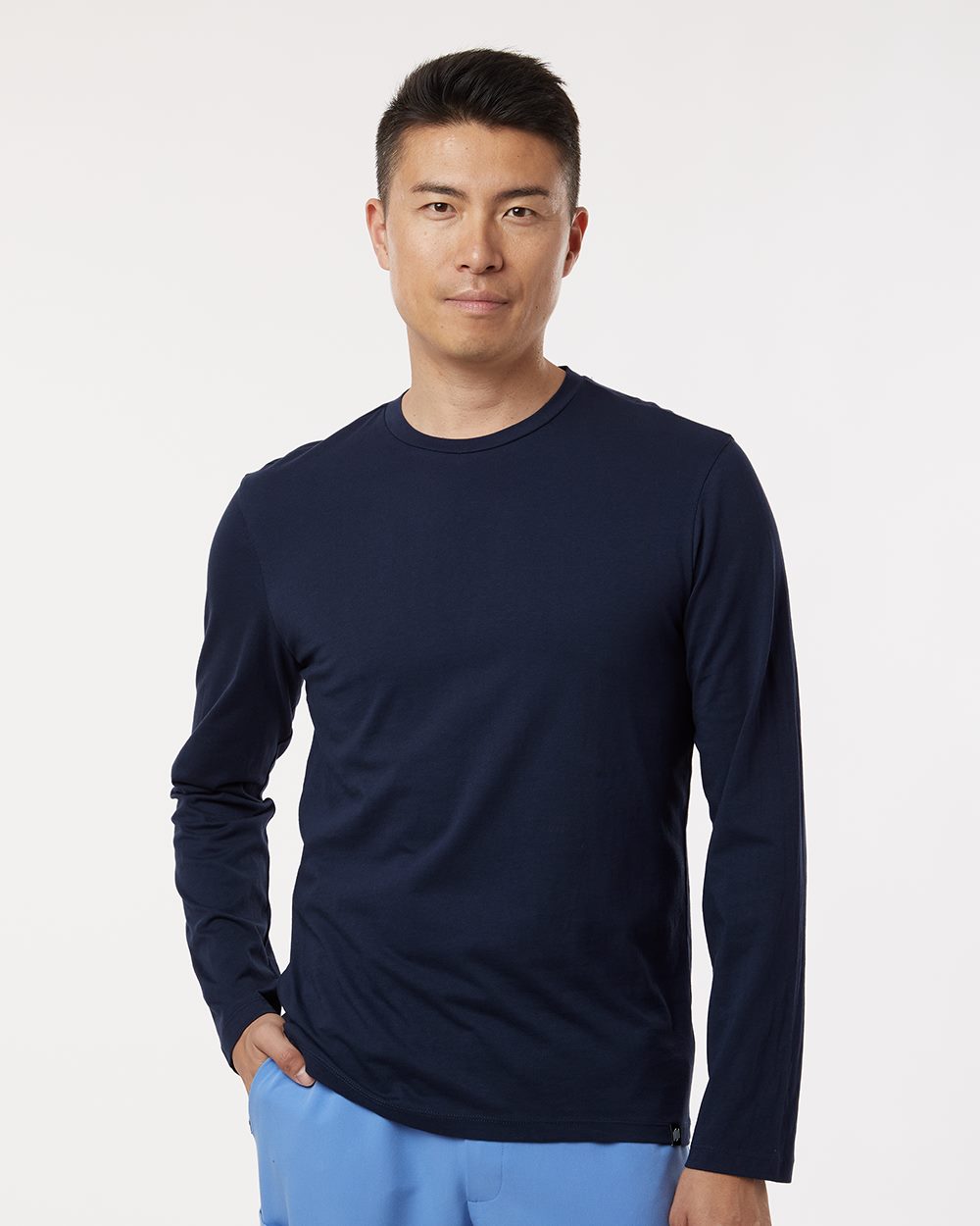 Jaanuu M30002U-US Jaanuu M30002U - Men's RegenX Cotton Underscrub Long Sleeve T-Shirt pour impression personnalisée à Montréal