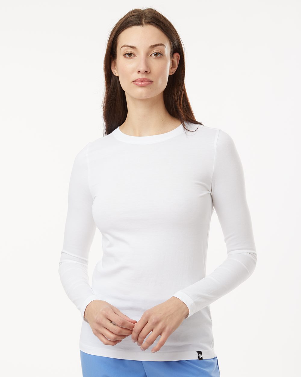 Jaanuu W30002U-US Jaanuu W30002U - Women's RegenX Cotton Underscrub Long Sleeve T-Shirt pour impression personnalisée à Montréal