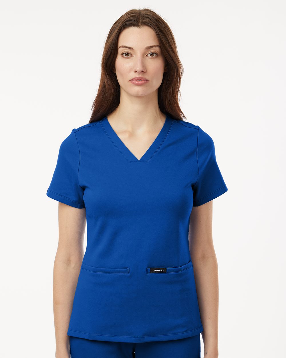 Jaanuu W30003-US Jaanuu W30003 - Women's Cesi Ultrasoft Scrub V-Neck Top pour impression personnalisée à Montréal