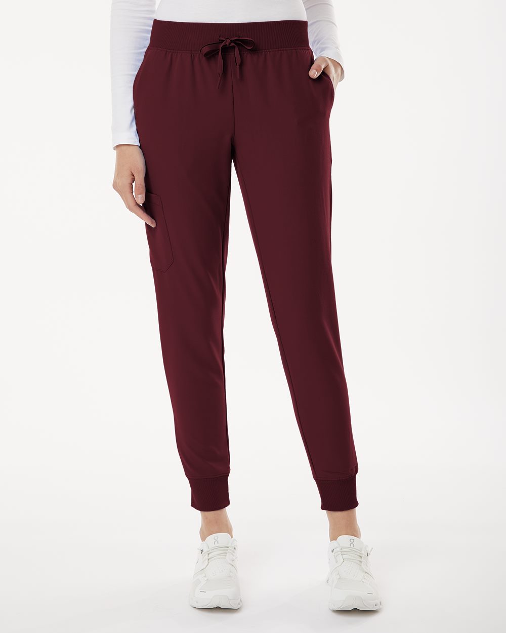 Jaanuu W20003P-US Jaanuu W20003P - Women's Petite Sizes Silex Knit-Waist Scrub Joggers for custom printing in Montreal