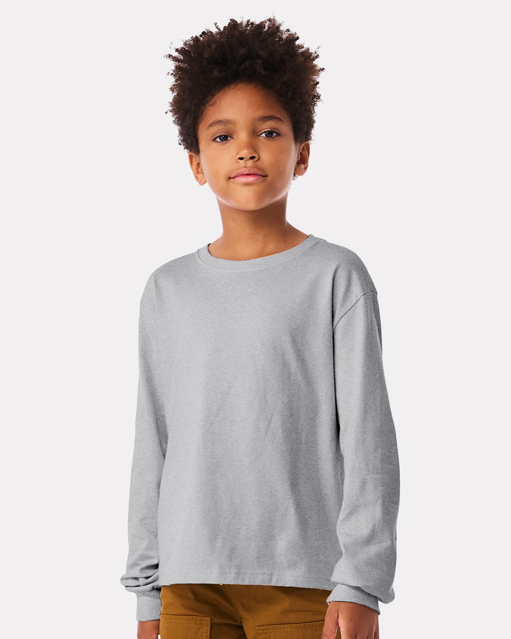 BELLA + CANVAS 3511Y-US BELLA + CANVAS 3511Y - Youth 6oz. Heavyweight Long Sleeve Tee for custom printing in Montreal