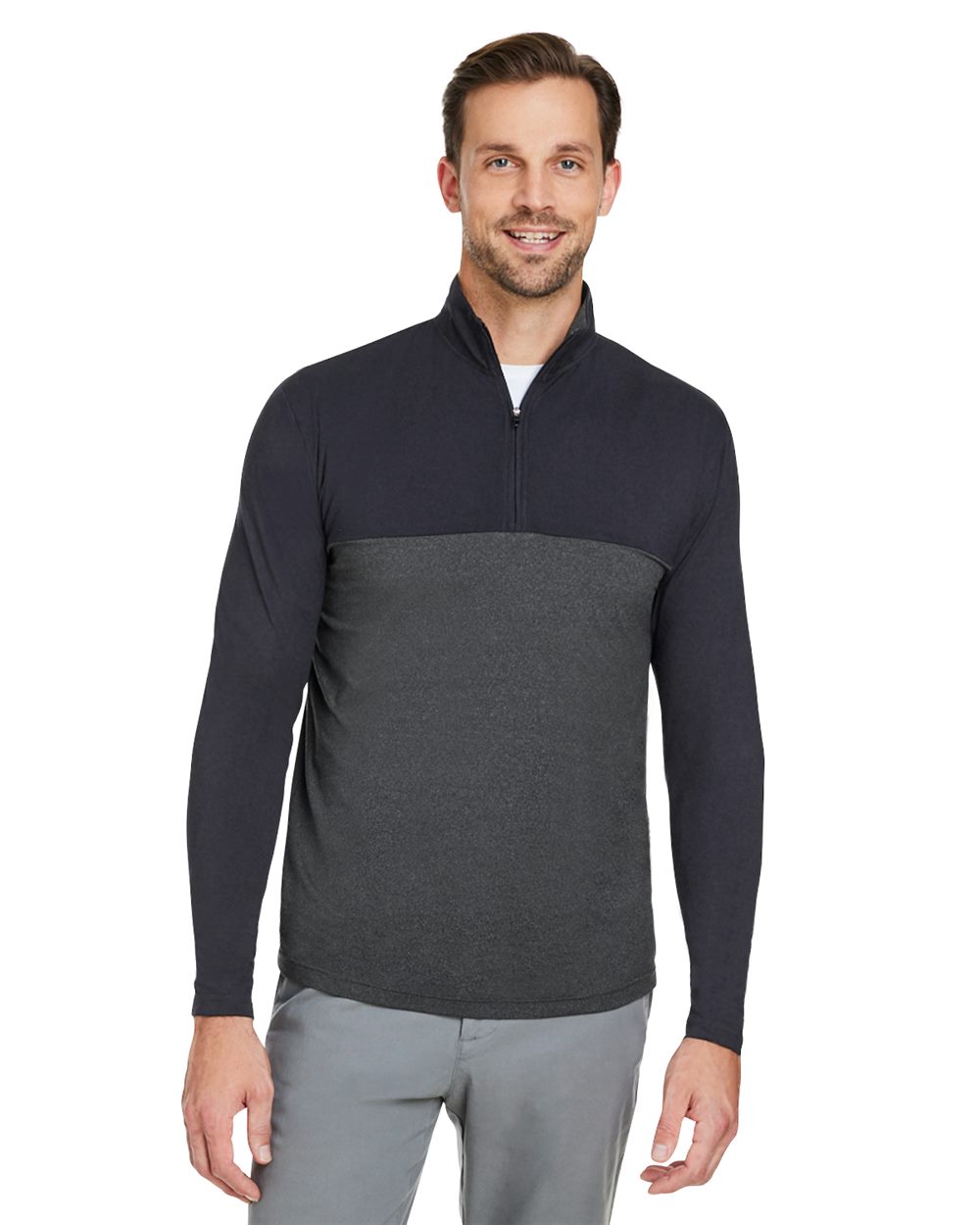Spyder S18024-US Spyder S18024 - Men's Spyre Flex Colorblock Quarter-Zip Pullover for custom printing in Montreal