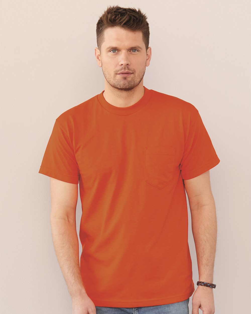 Bayside 1725-US Bayside 1725 - Unisex USA-Made 50/50 Pocket T-Shirt pour impression personnalisée à Montréal