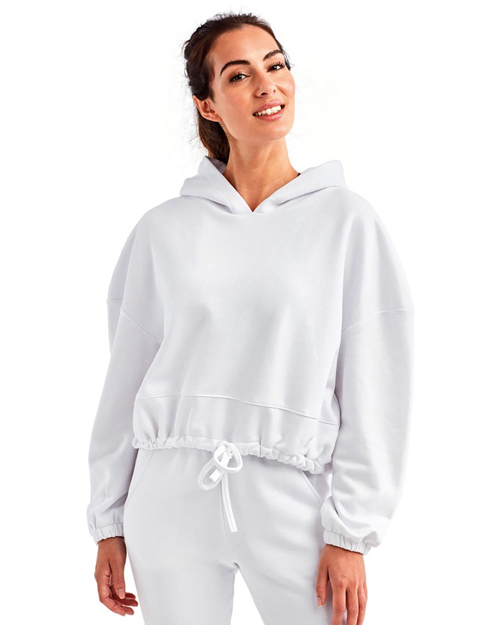 TriDri TD085-US TriDri TD085 - Women's Cropped Maria Hooded Sweatshirt pour impression personnalisée à Montréal