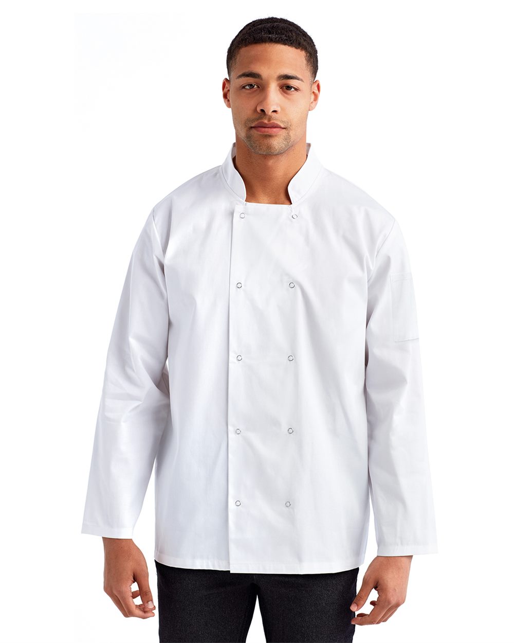 Artisan Collection by Reprime RP665-US Artisan Collection by Reprime RP665 - Unisex Ten Studded Front Chef Coat pour impression personnalisée à Montréal
