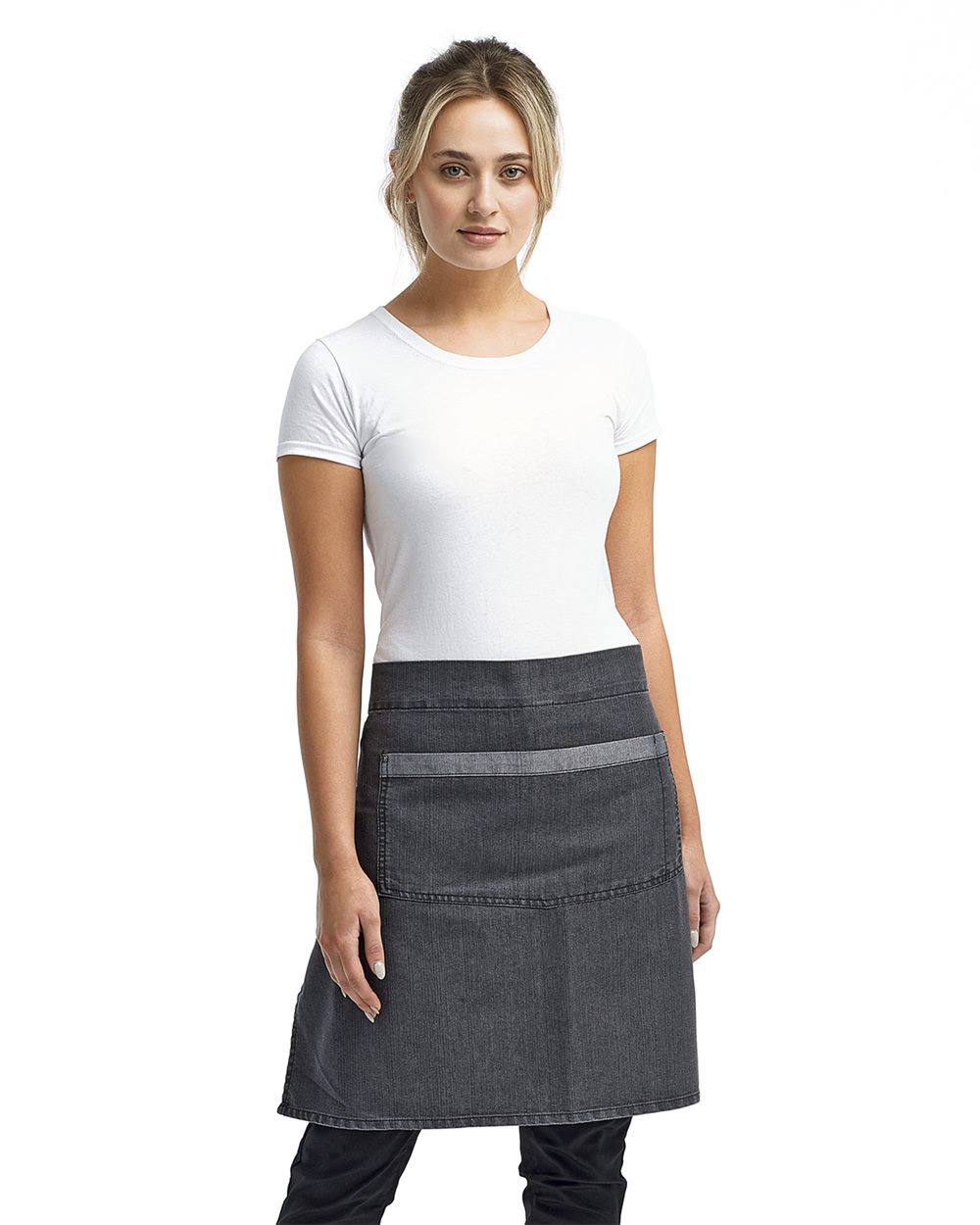 Artisan Collection by Reprime RP128-US Artisan Collection by Reprime RP128 - Domain Contrast Denim Waist Apron pour impression personnalisée à Montréal