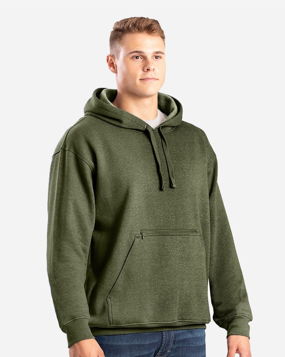 Berne Apparel SP418-US Berne Apparel SP418 - Men's Heritage Zip Pocket Hooded Sweatshirt for custom printing in Montreal