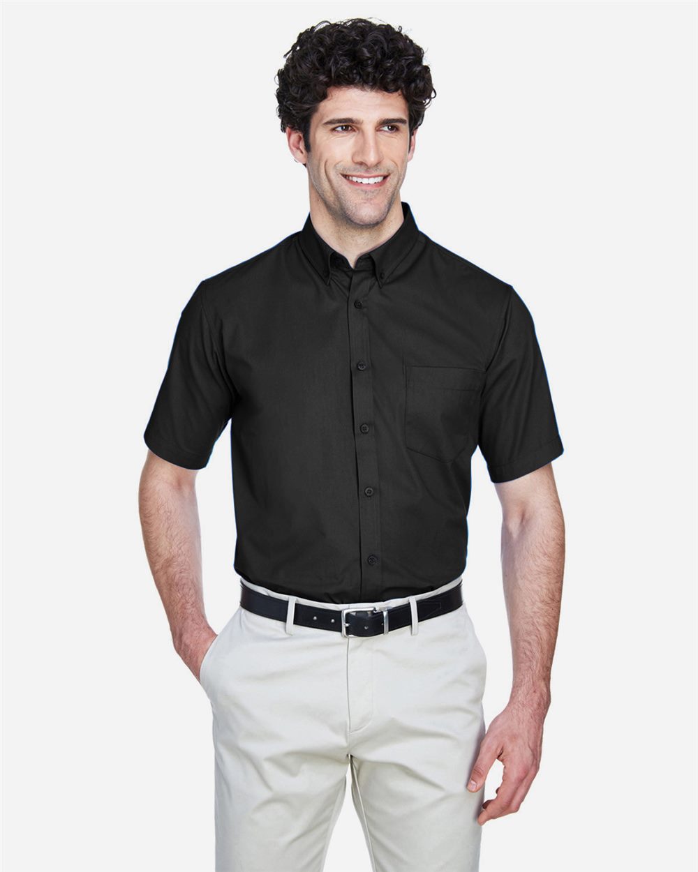 CORE365 88194T-US CORE365 88194T - Men's Tall Optimum Short Sleeve Twill Dress Shirt for custom printing in Montreal