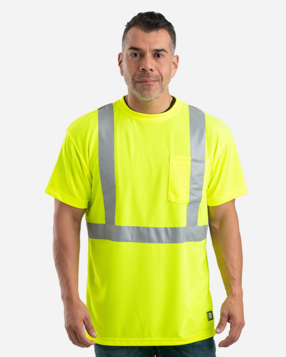 Berne Apparel HVK012-US Berne Apparel HVK012 - Men's Hi-Vis Class 2 Performance Pocket T-Shirt for custom printing in Montreal