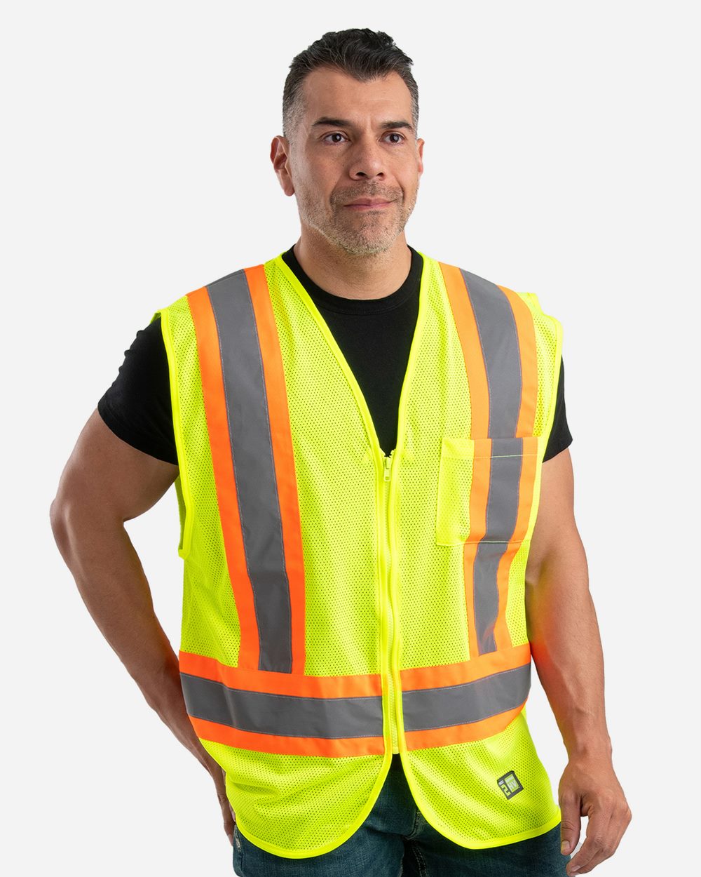 Berne Apparel HVV046-US Berne Apparel HVV046 - Unisex Hi-Vis Class 2 Multi-Color Vest for custom printing in Montreal