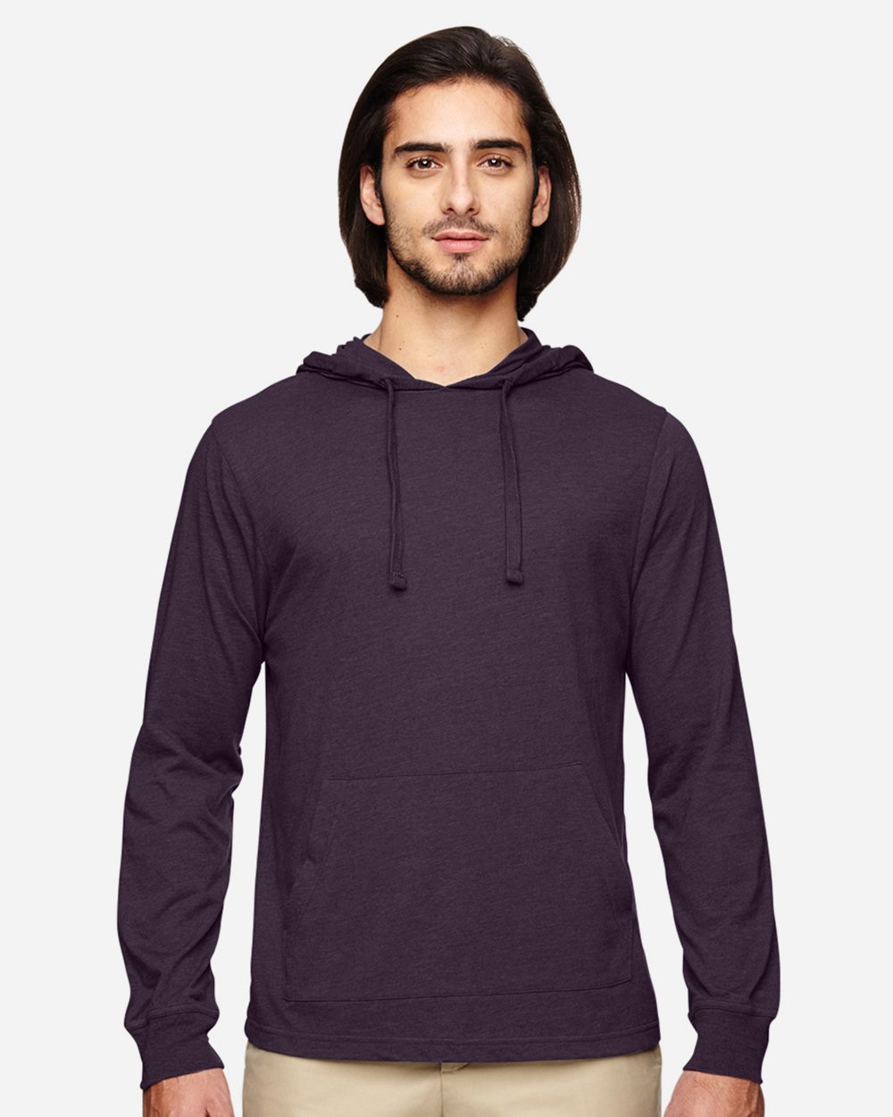 econscious EC1085-US econscious EC1085 - Unisex Eco Jersey Pullover Hooded Long Sleeve T-Shirt for custom printing in Montreal