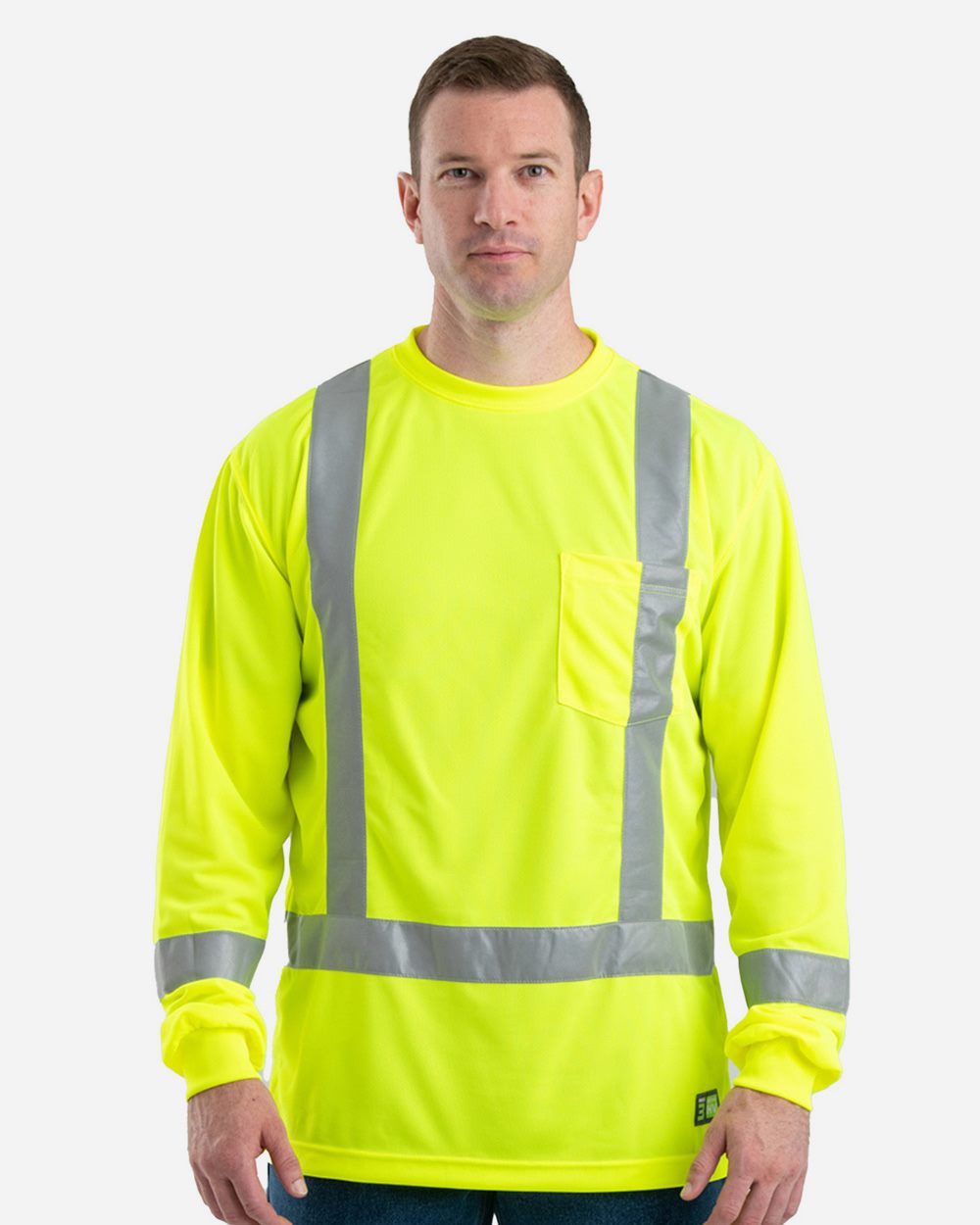 Berne Apparel HVK013-US Berne Apparel HVK013 - Men's Hi-Vis Class 3 Performance Pocket T-Shirt for custom printing in Montreal