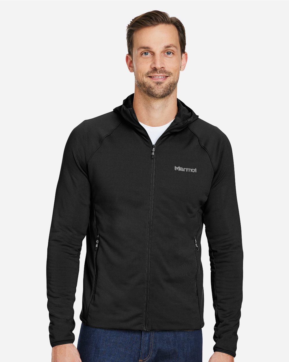 Marmot M15383-US Marmot M15383 - Men's Leconte Full-Zip Hooded Jacket for custom printing in Montreal